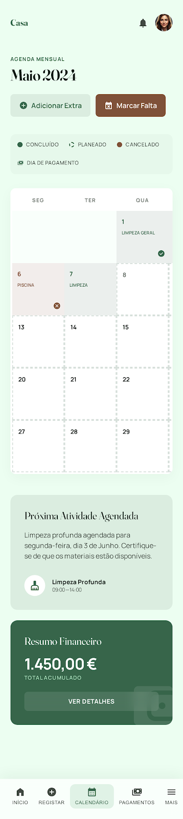 Casa calendar